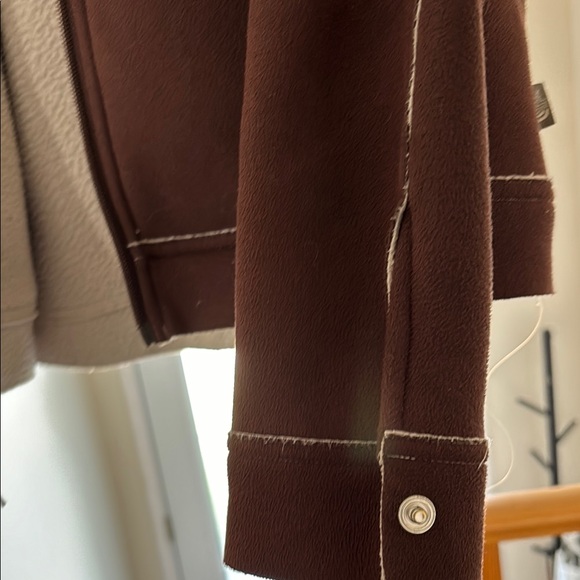 The North Face Brown sherpa Jacket M - Picture 4 of 6